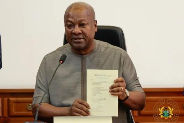 President John Dramani Mahama yesterday assented to the 24-Hour Economy Authority Bill.
